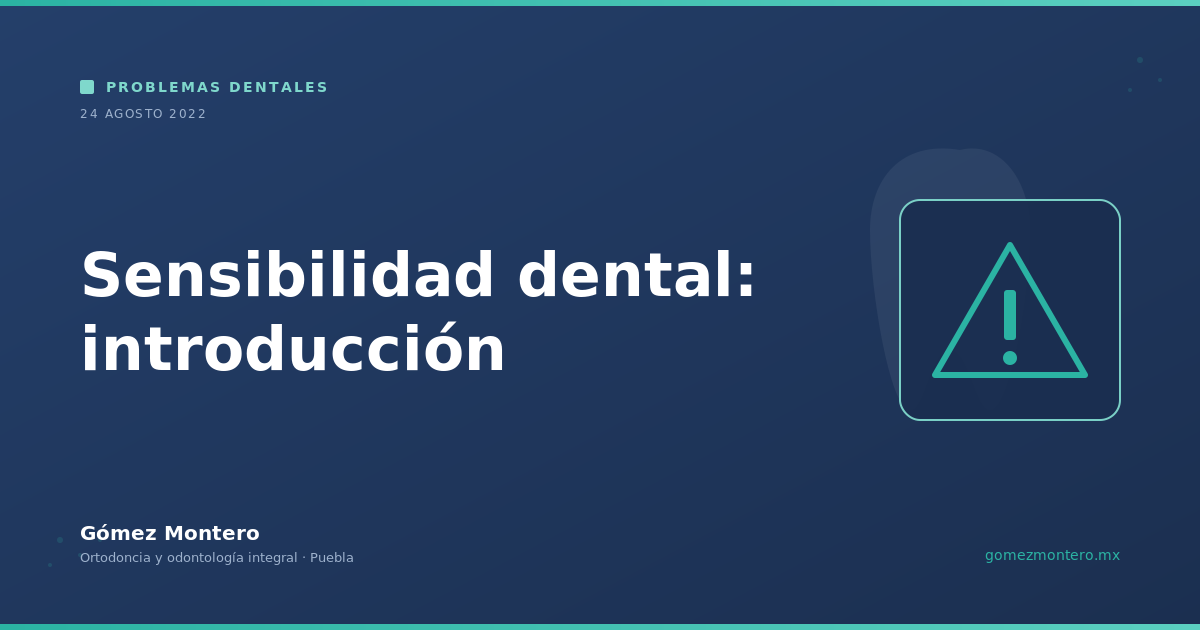 Sensibilidad dental: introducción