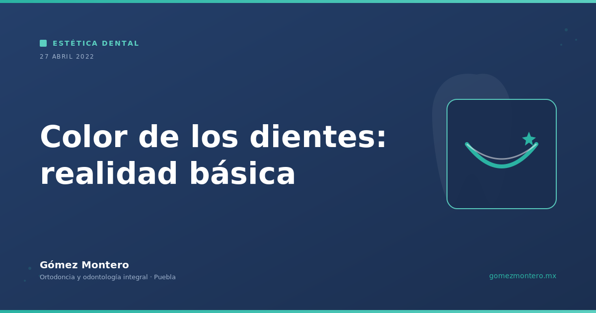 Color de los dientes: realidad básica