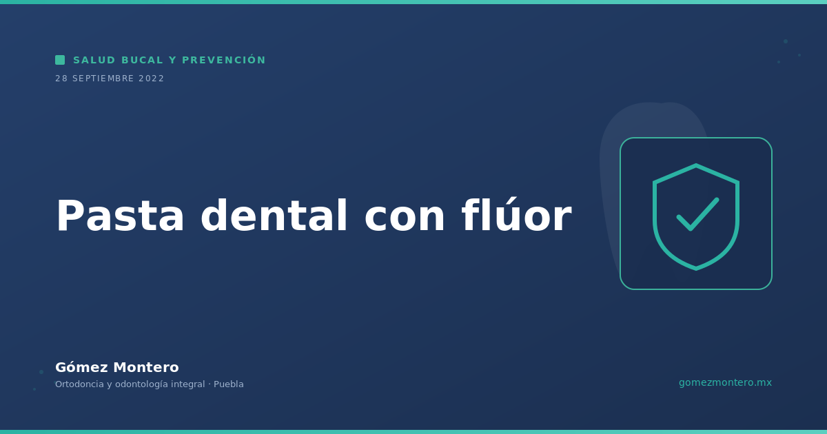 Pasta dental con flúor