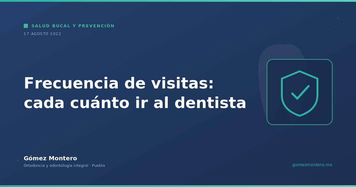 Frecuencia de visitas: cada cuánto ir al dentista
