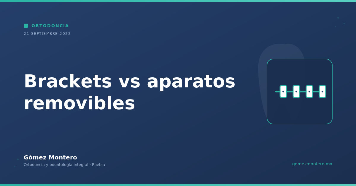 Brackets vs aparatos removibles