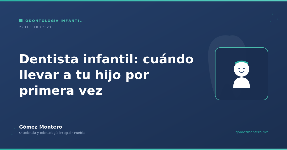 Dentista infantil: cuándo llevar a tu hijo por primera vez